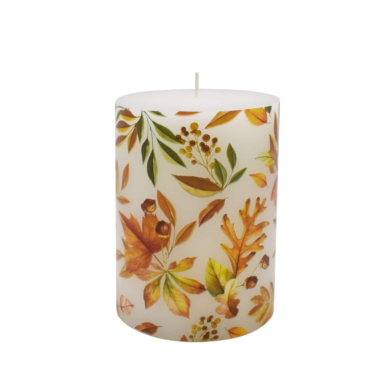 3" x 4" Maple Leaf Unscented Pillar Candle by Ashland®